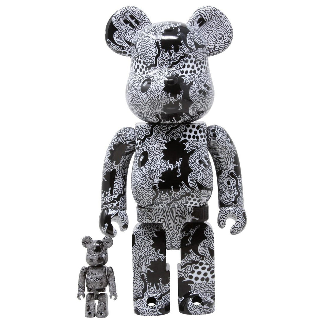 BEARBRICK Keith Haring 'Mickey Mouse' (400% + 100%) Vinyl Figure Be@rbrick