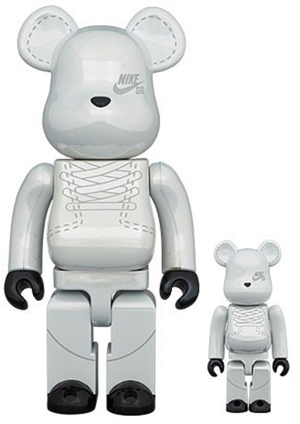 BEARBRICK Nike SB White (400% + 100%)