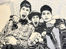 Load image into Gallery viewer, Beastie Boys: Stand Together (Blue &amp; Silver) Print Shepard Fairey
