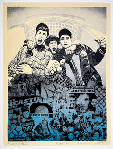 Beastie Boys: Stand Together Set (Blue & Red Diptych) Print Shepard Fairey