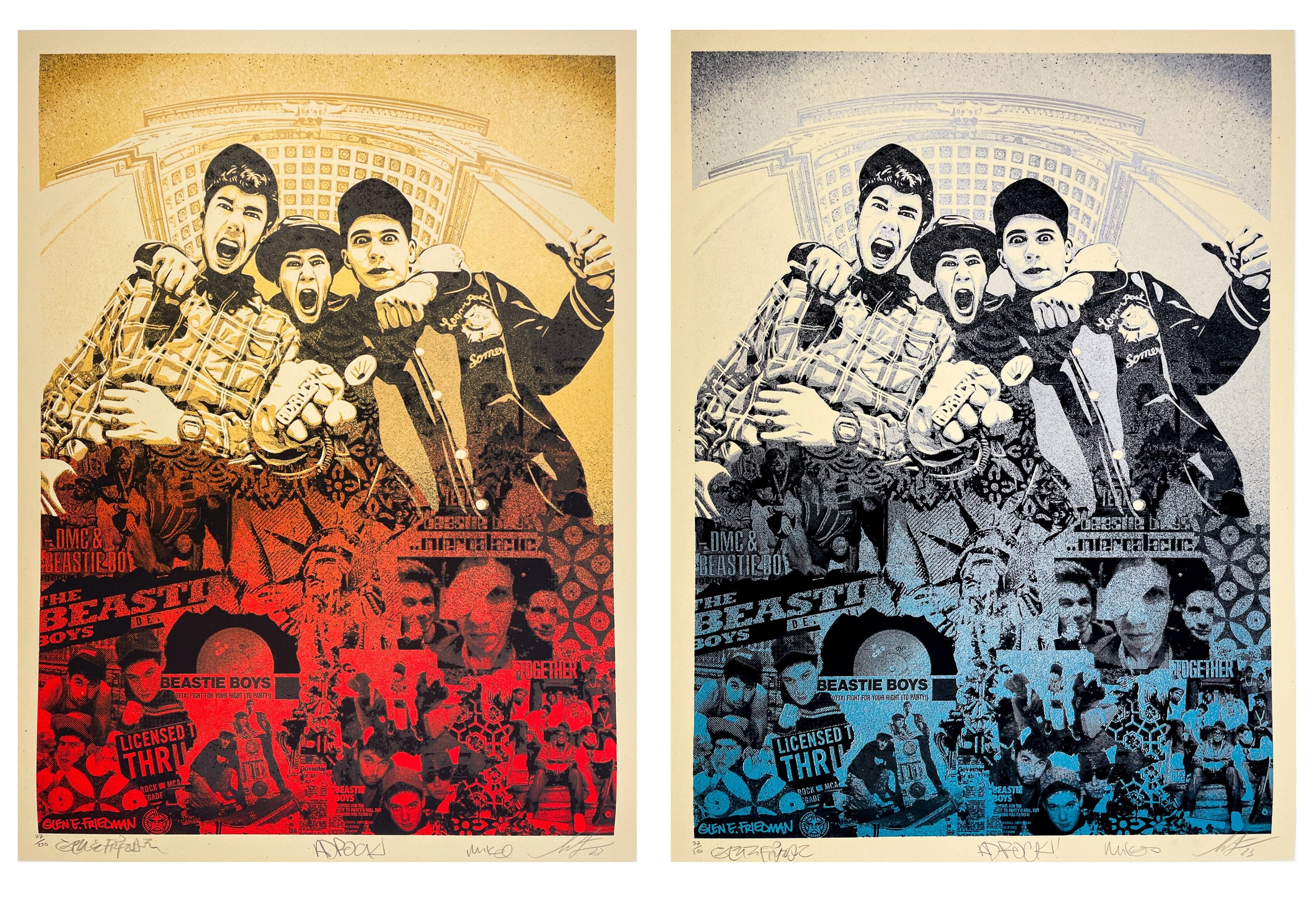 Beastie Boys: Stand Together Set (Blue & Red Diptych) – Post