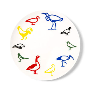 Birds Ceramic Plate Ceramic Julian Opie