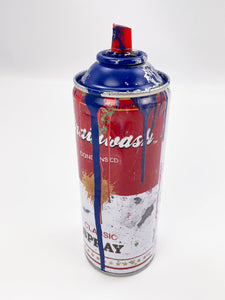 Campbells Hand-Finished Spray Can (Blue) Spray Paint Can Mr. Brainwash