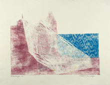 Load image into Gallery viewer, Caught in a Net - Monotype Print - Hand Embellished Madeleine Logan
