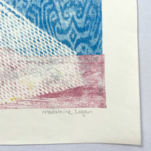 Load image into Gallery viewer, Caught in a Net - Monotype Print - Hand Embellished Madeleine Logan
