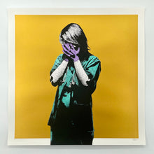 Load image into Gallery viewer, Code Black (Hand Painted Gold Edition) Print - Hand Embellished FAKE
