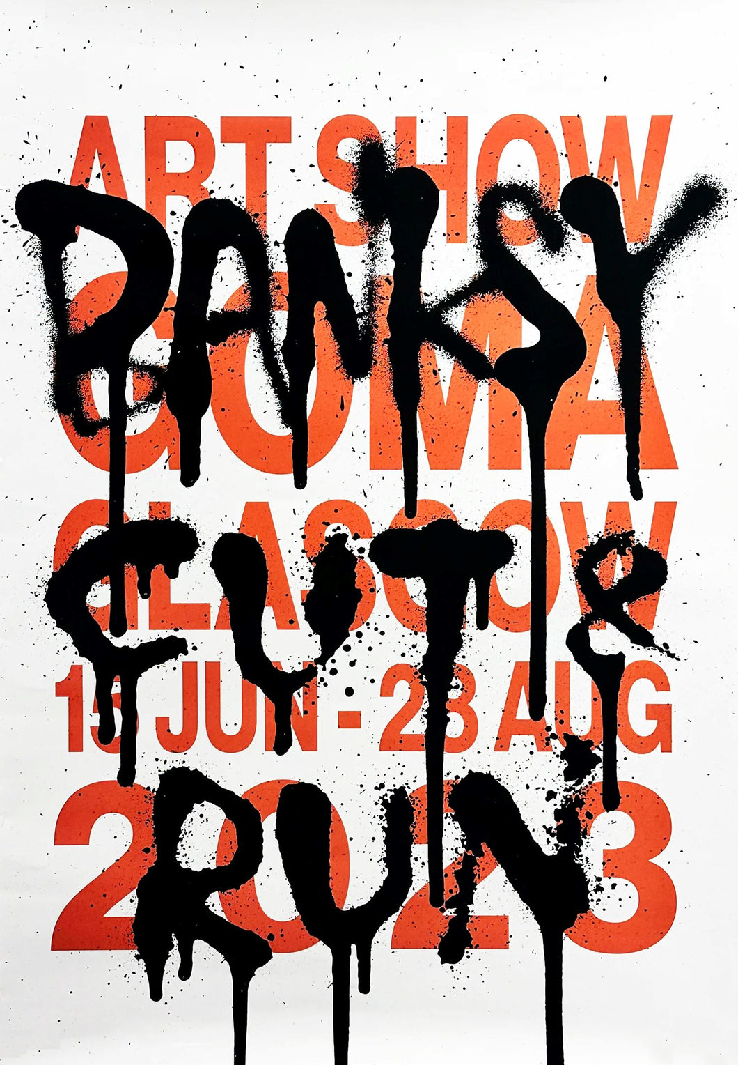 Cut & Run Art Show Poster Print Banksy