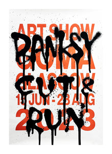 Cut & Run Art Show Poster Print Banksy