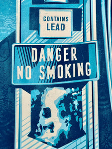 Danger No Smoking Print Shepard Fairey