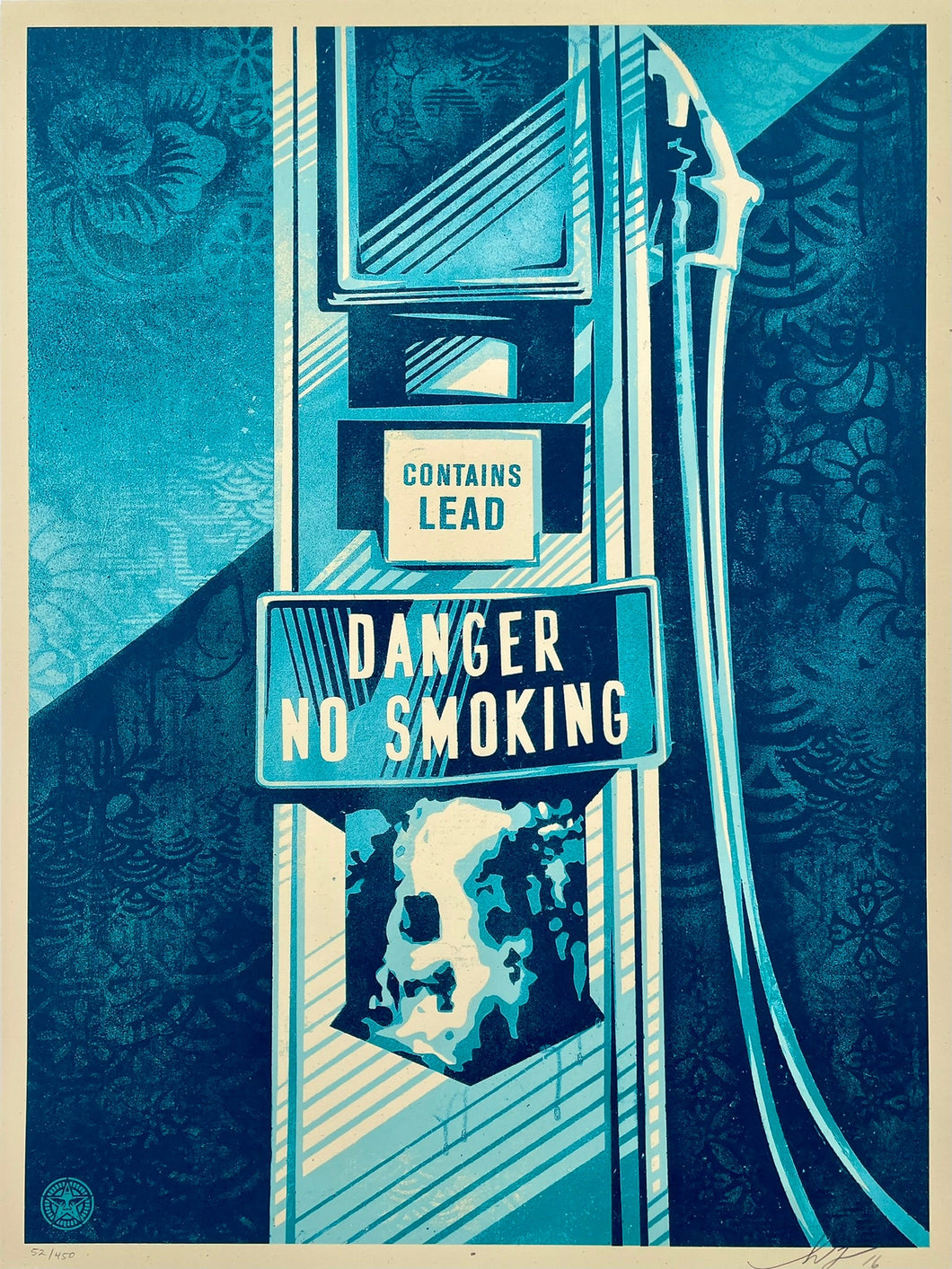 Danger No Smoking Print Shepard Fairey