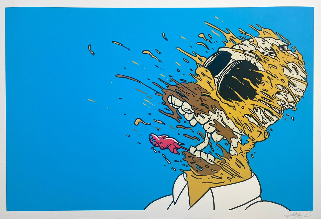 Deconstructed Homer - Blue Edition Print Matt Gondek