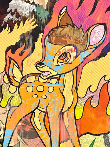 Disney Bambi x California Wildfire – Post Modern Vandal