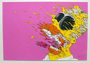 Doconstructed Homer (Pink Cocaine Edition) Print Matt Gondek