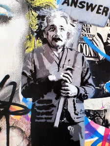 Einstein: Love Is The Answer Print Mr. Brainwash