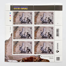 Load image into Gallery viewer, FCK PTN Complete Framed Set (Postcard + 6 Stamp Sheet) Media Banksy
