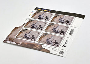 FCK PTN Stamp Set (6 Stamps) Media Banksy