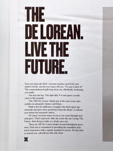 Fictional Advertisement Poster - Delorean Print Daniel Arsham