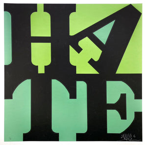 HATE (Green), 2006 Print D*face