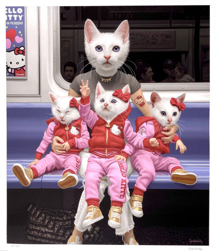 Hello Kitties Print Matthew Grabelsky