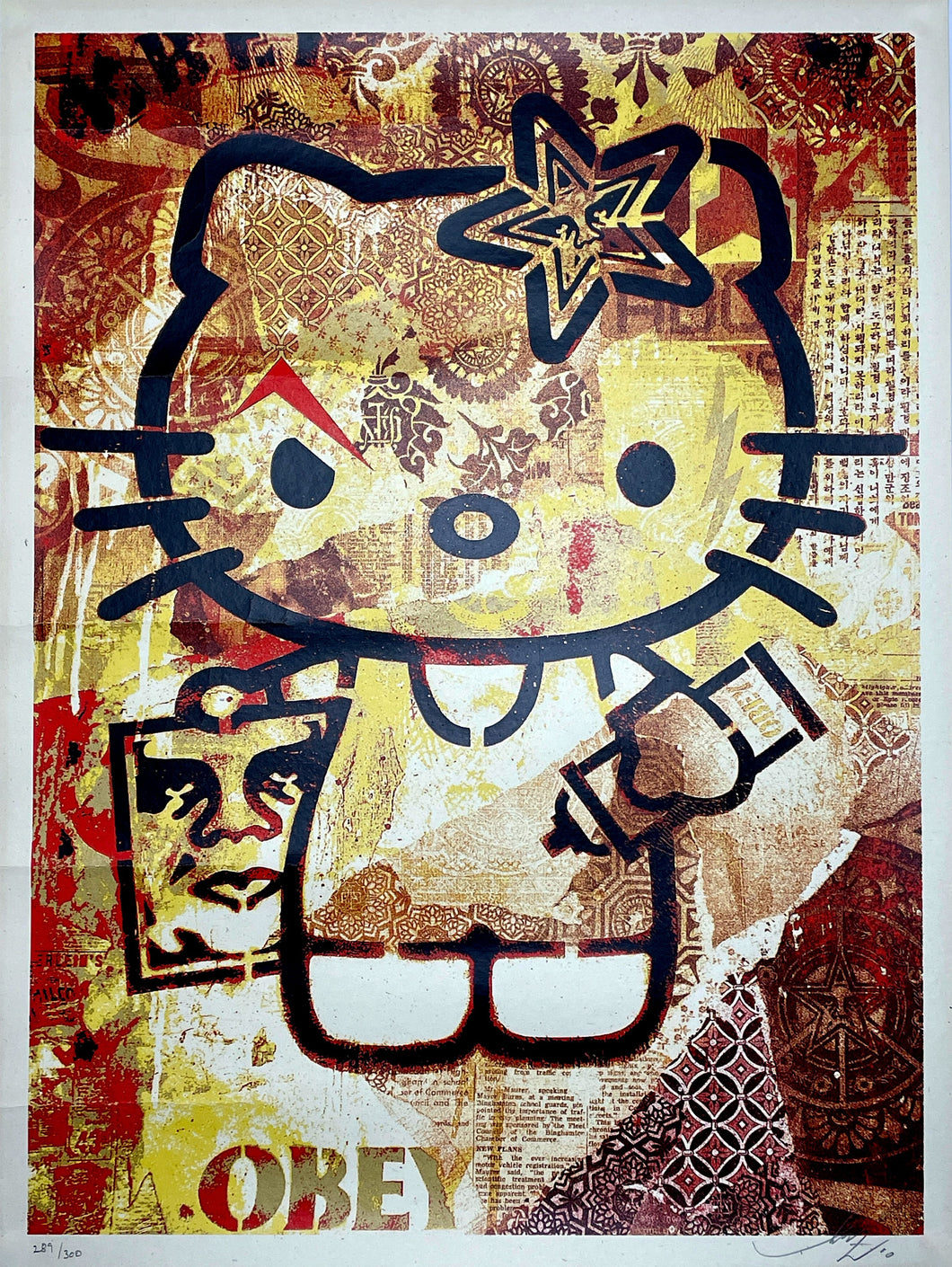 Hello Kitty Print Shepard Fairey