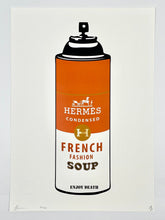 Load image into Gallery viewer, Hermes Fashion Soup Print Death NYC
