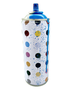 Hirst Dots (Cyan) Spray Can Spray Paint Can Mr. Brainwash