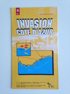 Invasion Cote d'Azur Map Print Invader