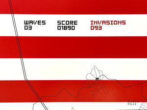 Invasion Map of Los Angeles (Rare Flat) Book/Booklet Invader