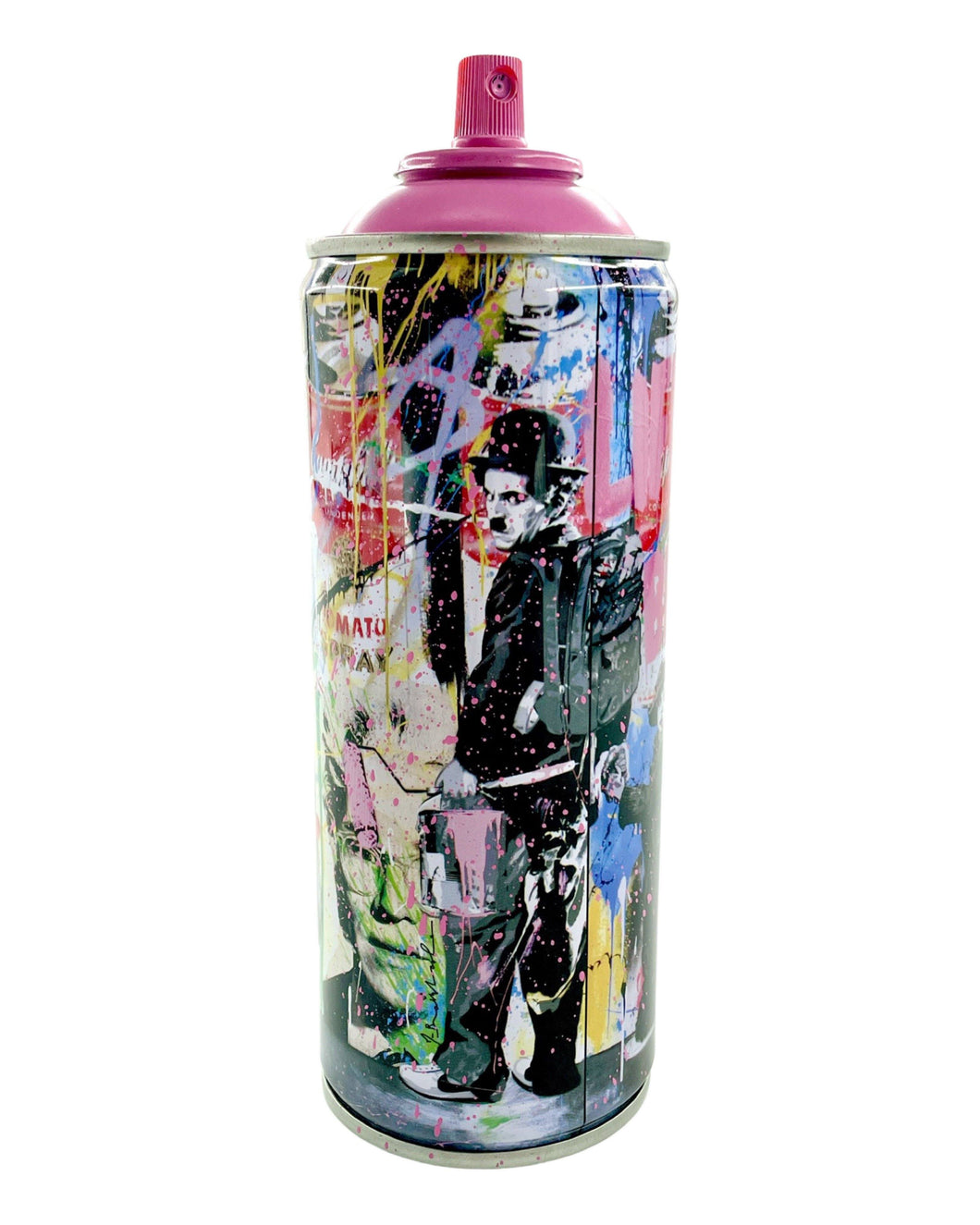 Just Kidding (Pink) Spray Can Spray Paint Can Mr. Brainwash
