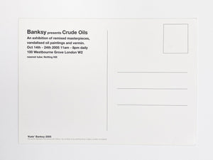 'Kate Moss' Crude Oils Invitation Postcard Postcard Banksy