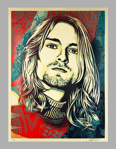 Kurt Cobain Print Shepard Fairey