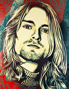 Kurt Cobain Print Shepard Fairey