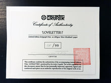 Load image into Gallery viewer, Loveletter I Print Cryptik
