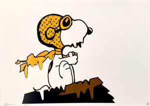 Melted Pilot Snoopy Print Death NYC