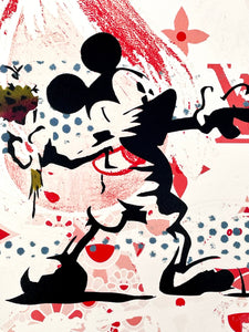 Mickey Bomb Thrower Print Death NYC