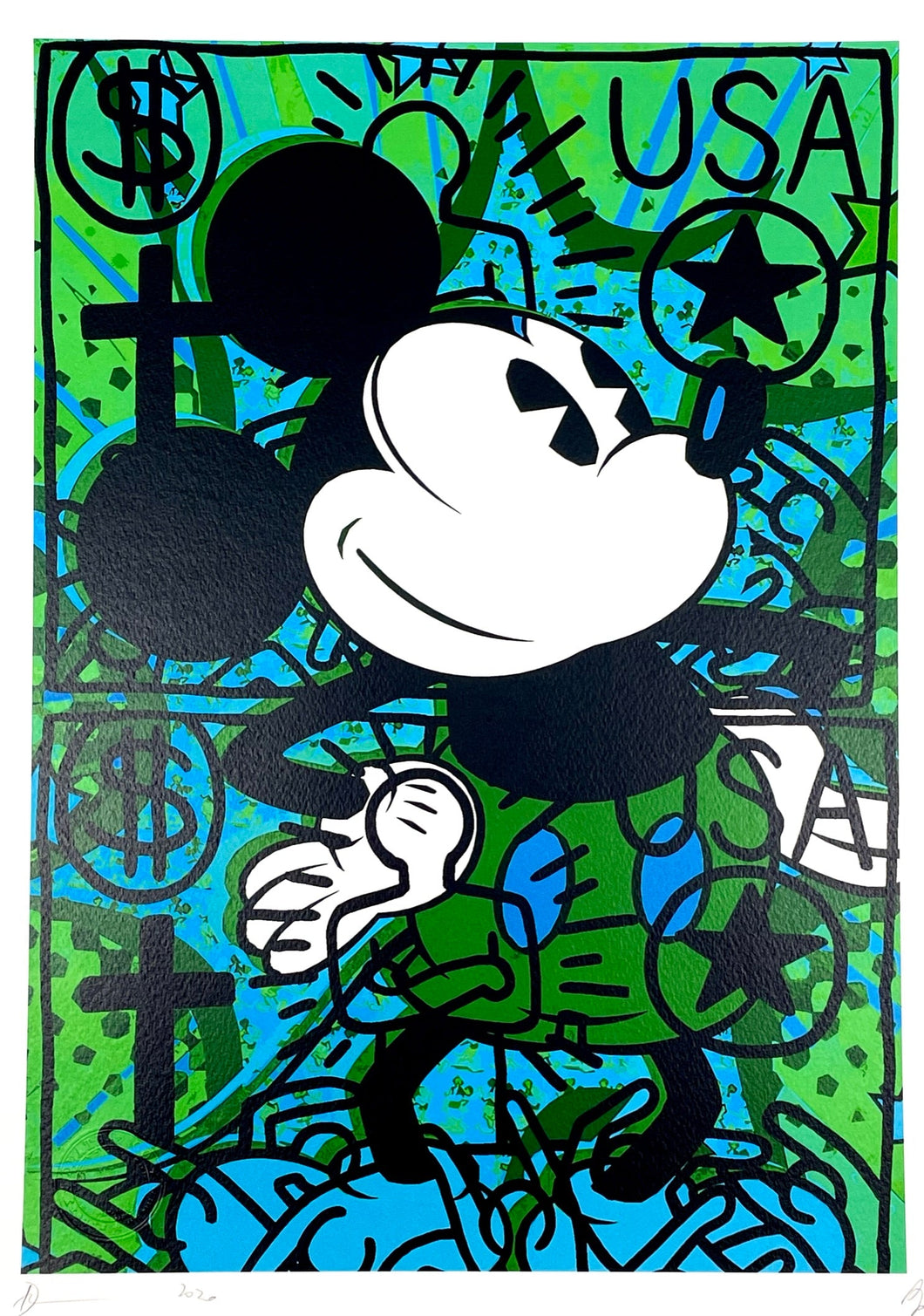 Mickey Haring Dollars Print Death NYC