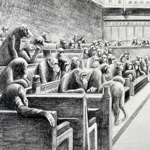 Monkey Parliament IV Print Mason Storm