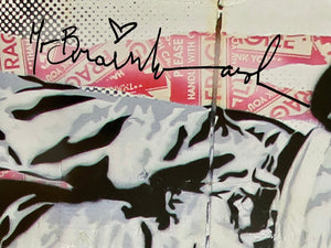 Never Never Give Up Print Mr. Brainwash