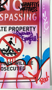 No Trespassing Painting Sonic Bad