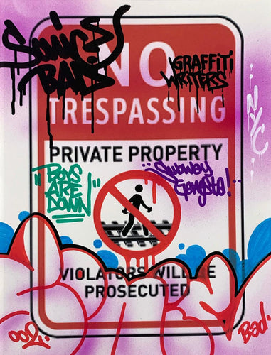 No Trespassing Painting Sonic Bad