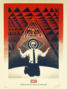 Obey Conformity Trance (Red) Print Shepard Fairey