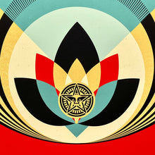 Load image into Gallery viewer, Obey Radiant Lotus (Round) Print Shepard Fairey
