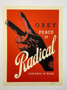 Obey Radical Peace (Red) Print Shepard Fairey