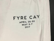 Load image into Gallery viewer, Official FYRE Festival Joggers (White) Clothing / Accessories FYRE Festival
