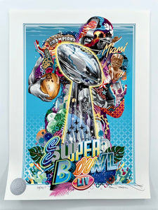 Official NFL Super Bowl LIV Artwork Print Tristan Eaton
