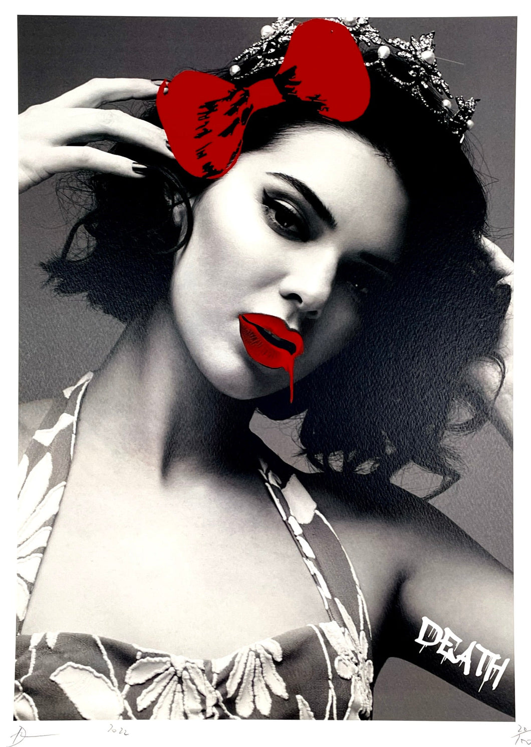Red Bow Jenner Print Death NYC