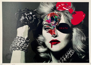 Red Bow Madonna Print Death NYC
