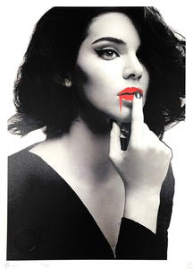 Red Lips Jenner Print Death NYC