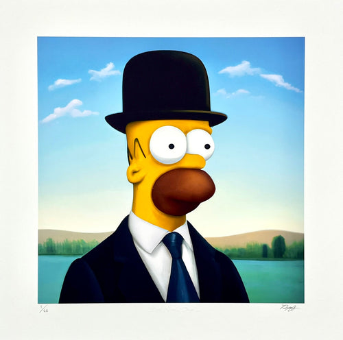 Rene Magritte's Homer Print Ripoff