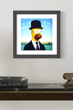 Load image into Gallery viewer, Rene Magritte&#39;s Homer Print Ripoff
